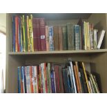 2 SHELVES OF MAINLY HARDBACK BOOKS, INCL; BLUE PETER ANNUALS