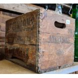 VINTAGE ATKINSONS BREWERY LTD, B'HAM, WOODEN BEER BOTTLE CRATE