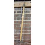 MOUNTAINEERING ICE AXE WITH OAK SHAFT, RETAILED BY GRAYS OF EXETER