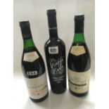 2 BOTTLES OF RIOJA 1985 & 1986 & A BOTTLE OF VINHA DO FAVA