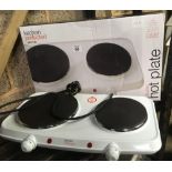 KITCHEN PERFECTED DOUBLE HOT PLATE - NEW IN BOX
