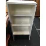 WHITE PAINTED BOOKCASE A/F