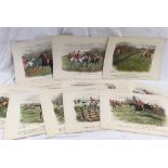 FINCH MASON. A SET OF 13 COLOUR SPORTING ENGRAVINGS PUBLISHED 1886. UNFRAMED