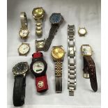 BAG OF MISC WATCHES INCL; ONE OF THE FACE OF SADDAM HUSSEIN