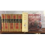8 VOLUMES OF THE BOOK OF KNOWLEDGE, LARGE HOLY BIBLE & INSPECTOR MORSE MAGAZINES