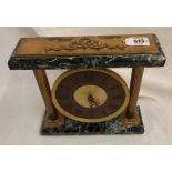 MARBLE PILLAR MANTLE CLOCK