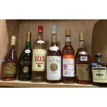 6 BOTTLES OF VARIOUS BRANDY'S AND COGNAC'S