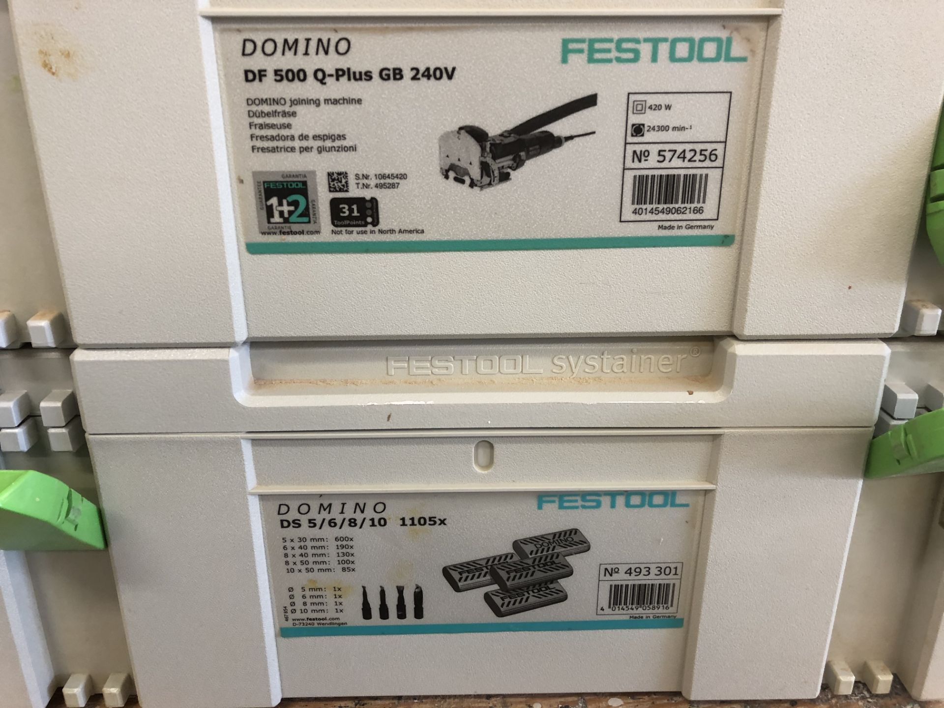Festool Domino DF 500 Q-Plus GB Joining Machine with Domino Sortiment - Image 3 of 4