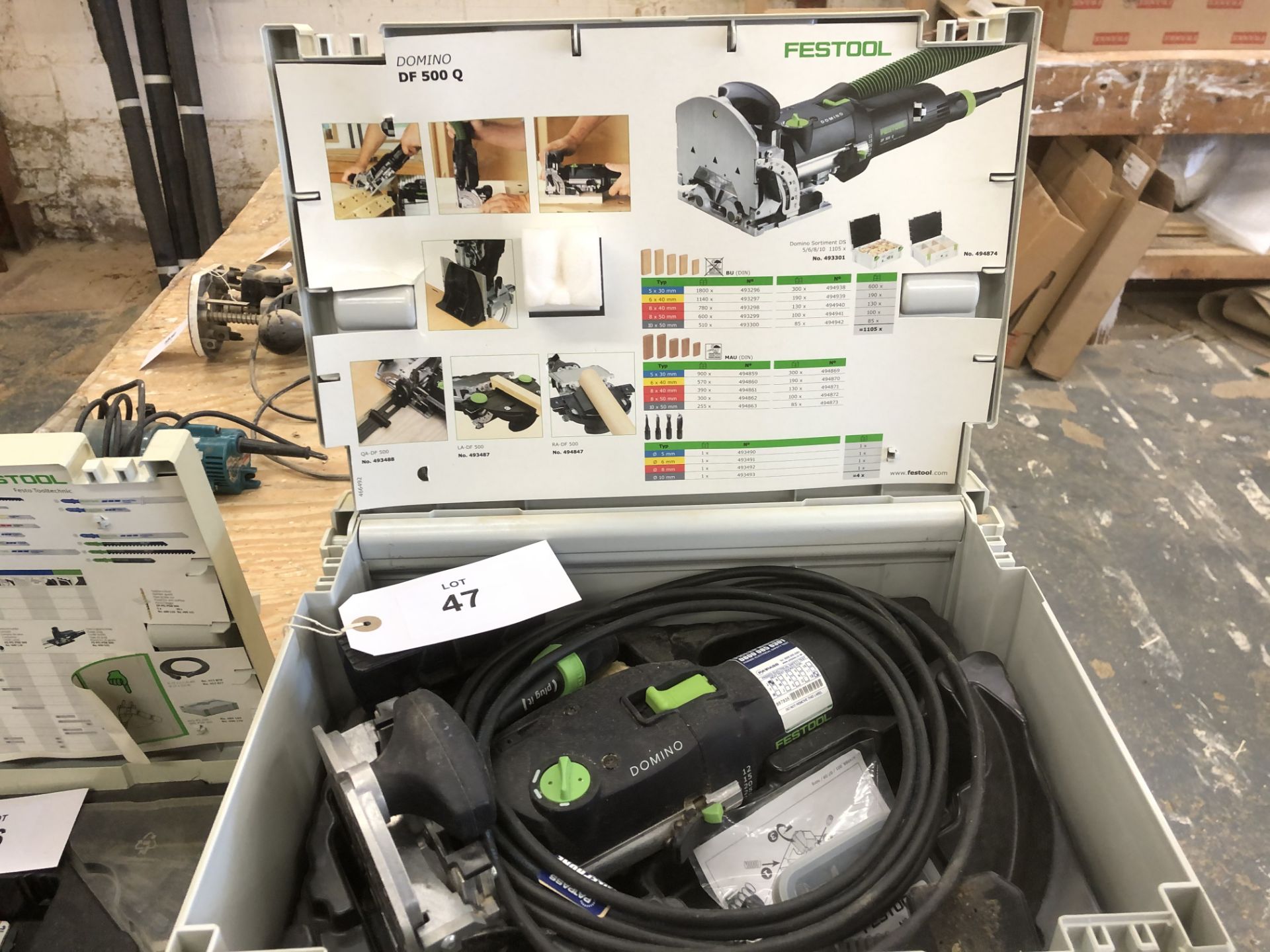 Festool Domino DF 500 Q-Plus GB Joining Machine with Domino Sortiment - Image 2 of 4