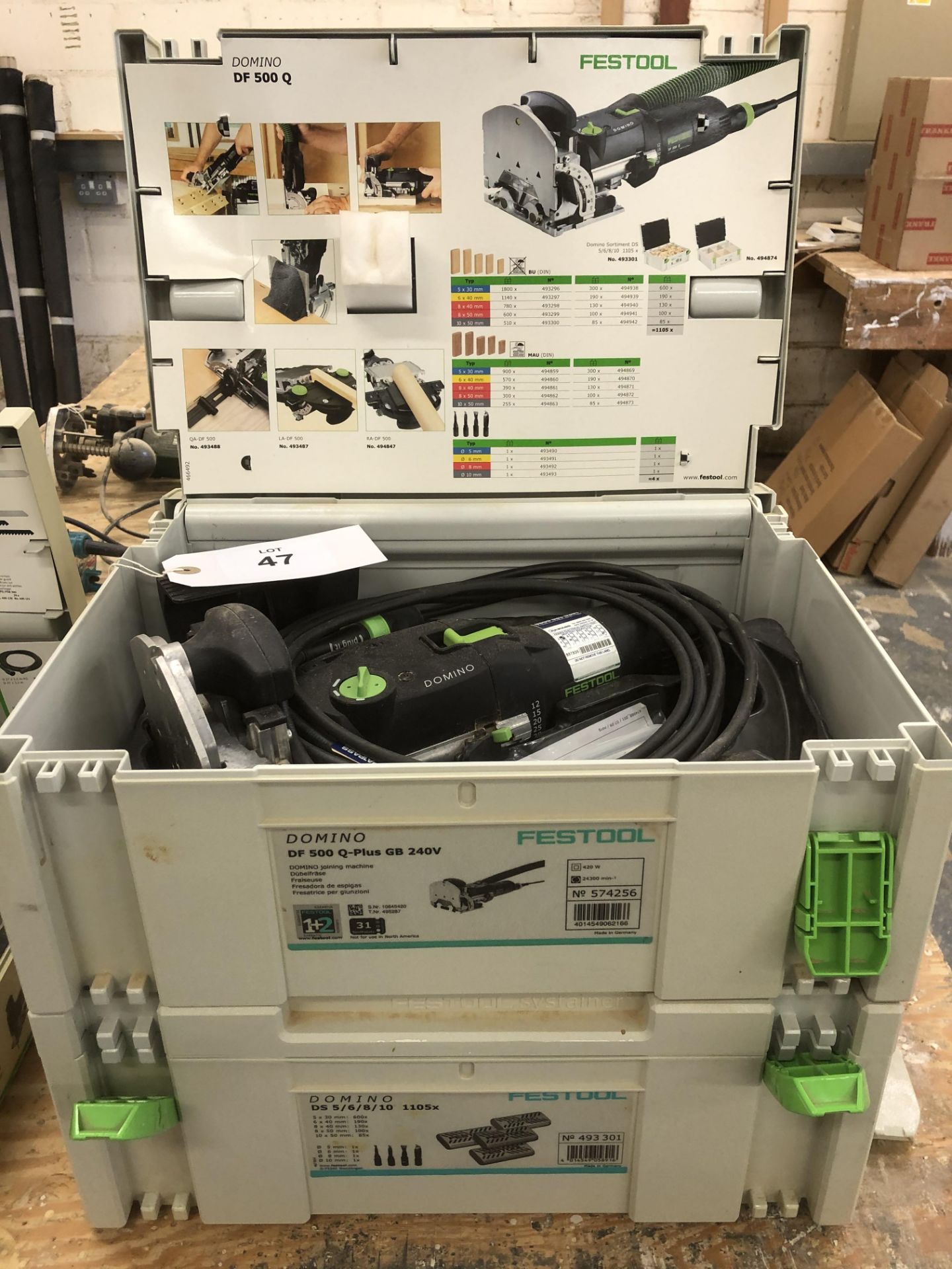 Festool Domino DF 500 Q-Plus GB Joining Machine with Domino Sortiment