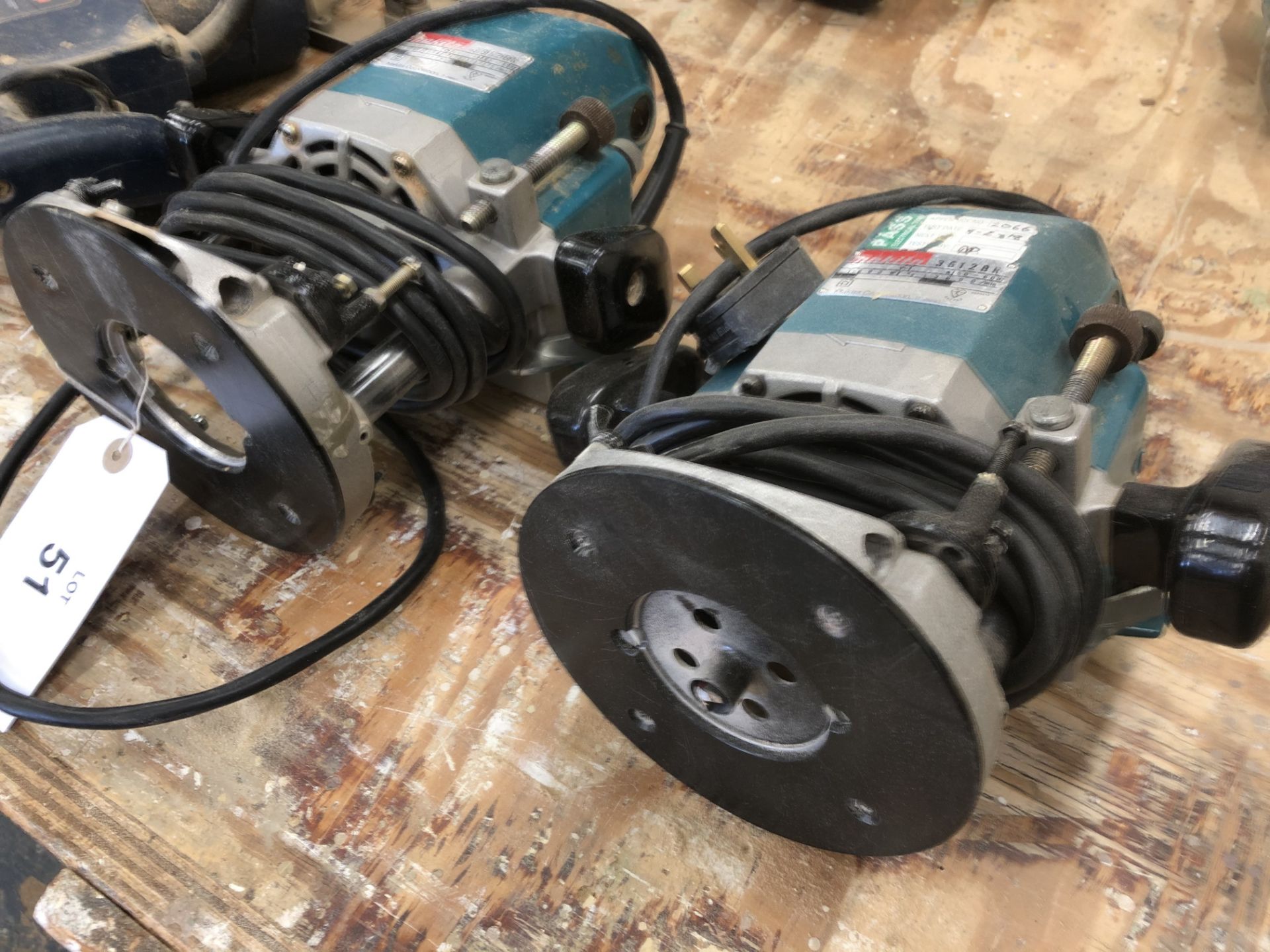 (2) Makita 3612BR Plunge Routers - Image 2 of 2