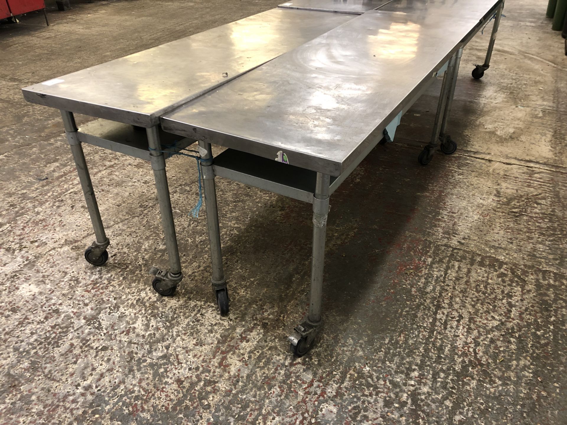 (2) Stainless Steel Mobile Preparation Tables - Image 4 of 4