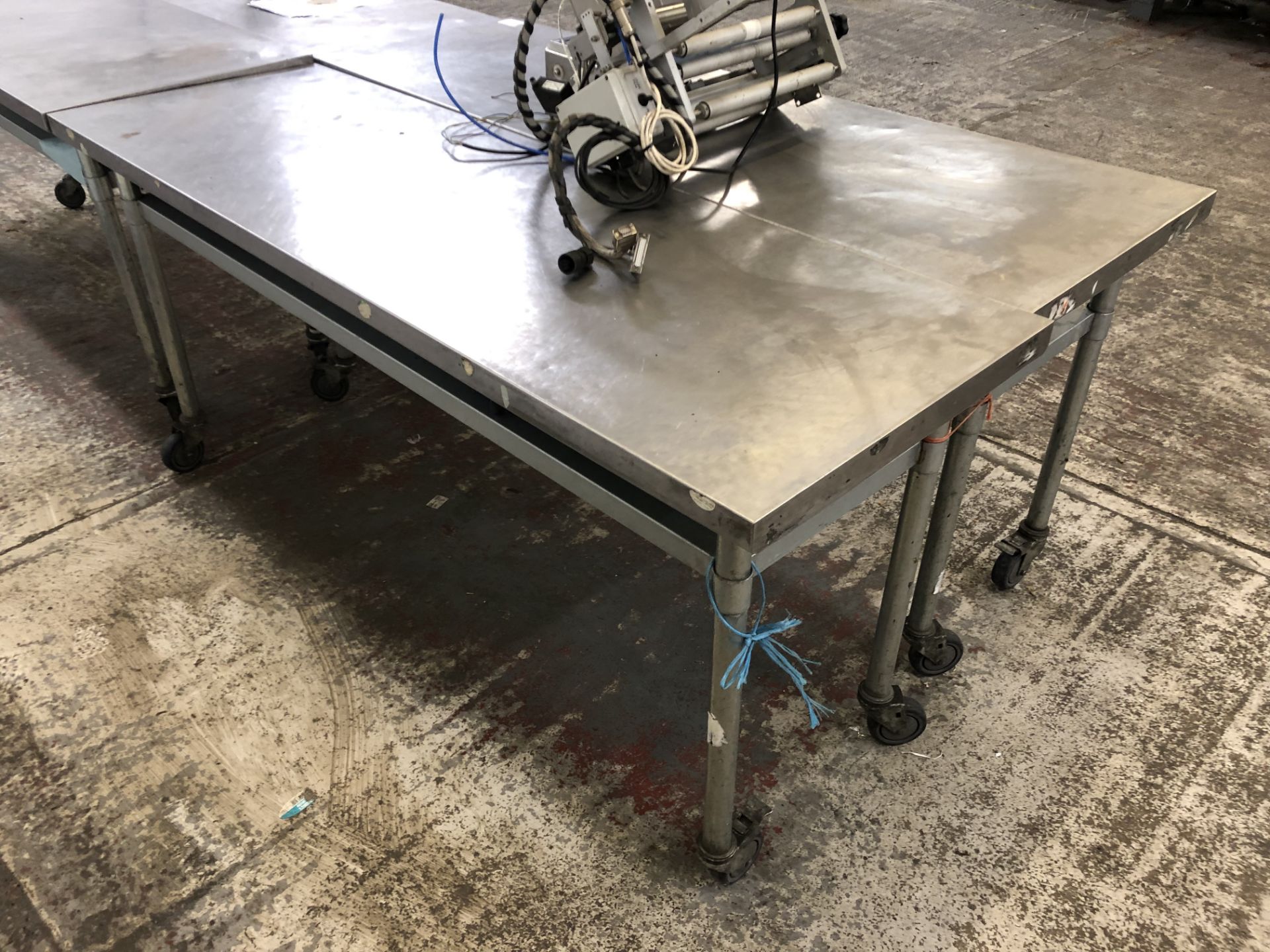 (2) Stainless Steel Mobile Preparation Tables - Image 3 of 3