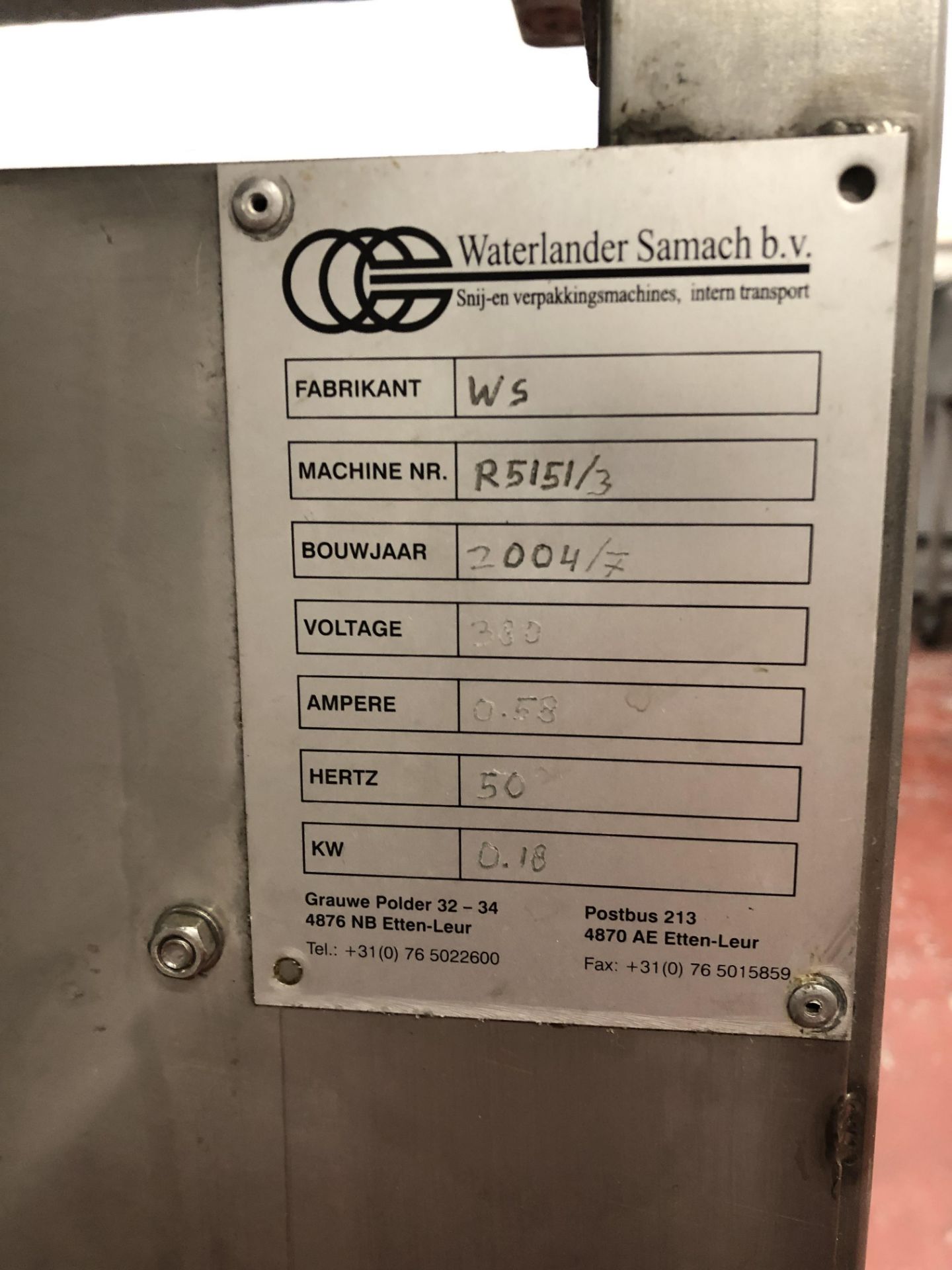 Waterlander Samach 1.5m Conveyor - Image 4 of 4