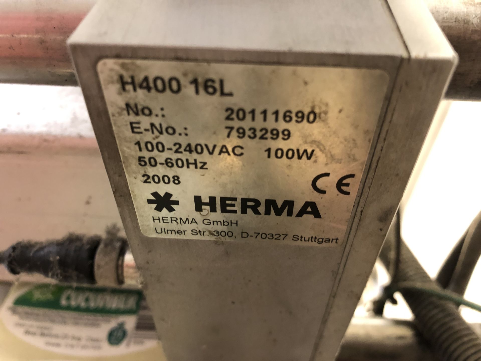 Herma H400 16L Label Module Applicator - Image 3 of 3