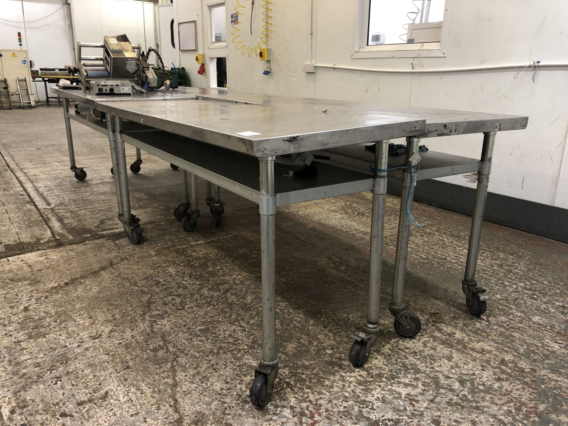 (2) Stainless Steel Mobile Preparation Tables - Image 3 of 4