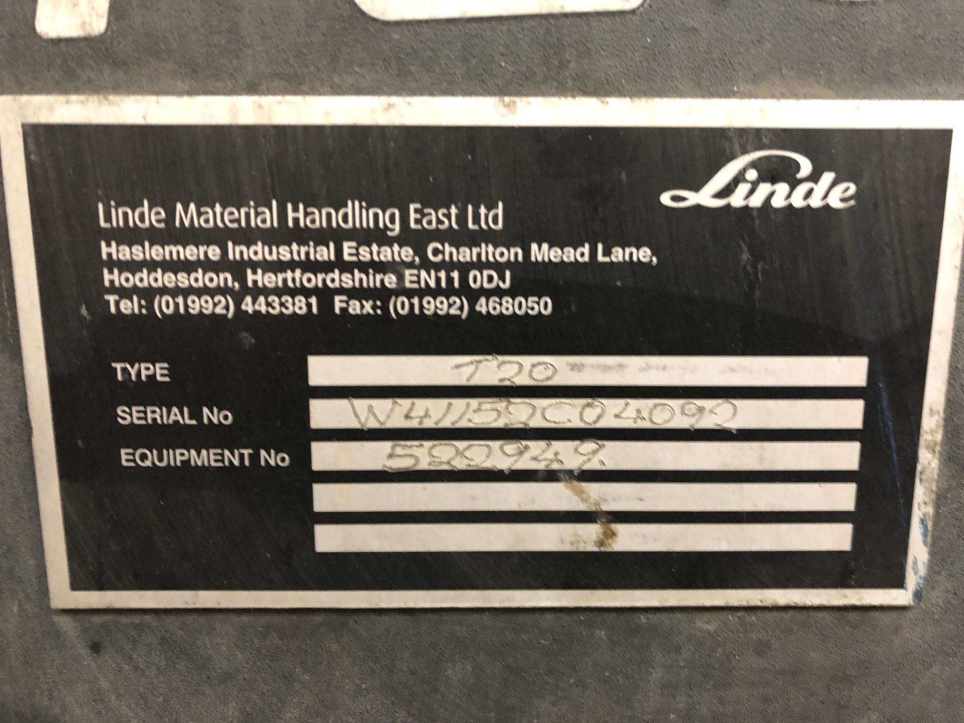 Linde T20 2.0T Electric Pallet Truck - Image 4 of 5