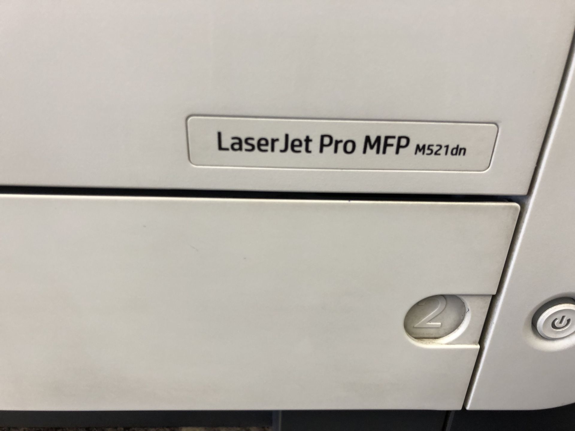 HP LaserJet Pro M521dn Multifunction Mono Laser Printer - Image 2 of 2