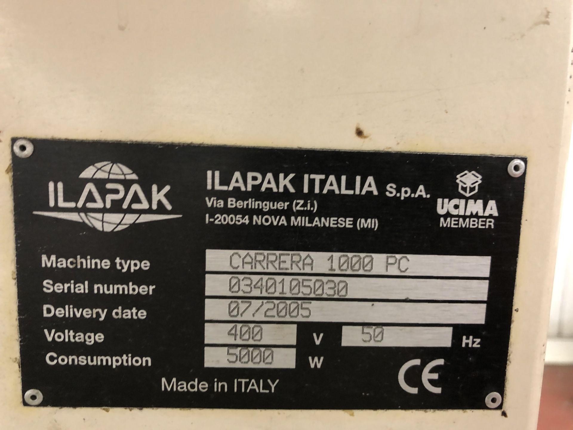 Ilapak Carrera 1000 PC Horizontal Flow Wrapper - Image 5 of 7