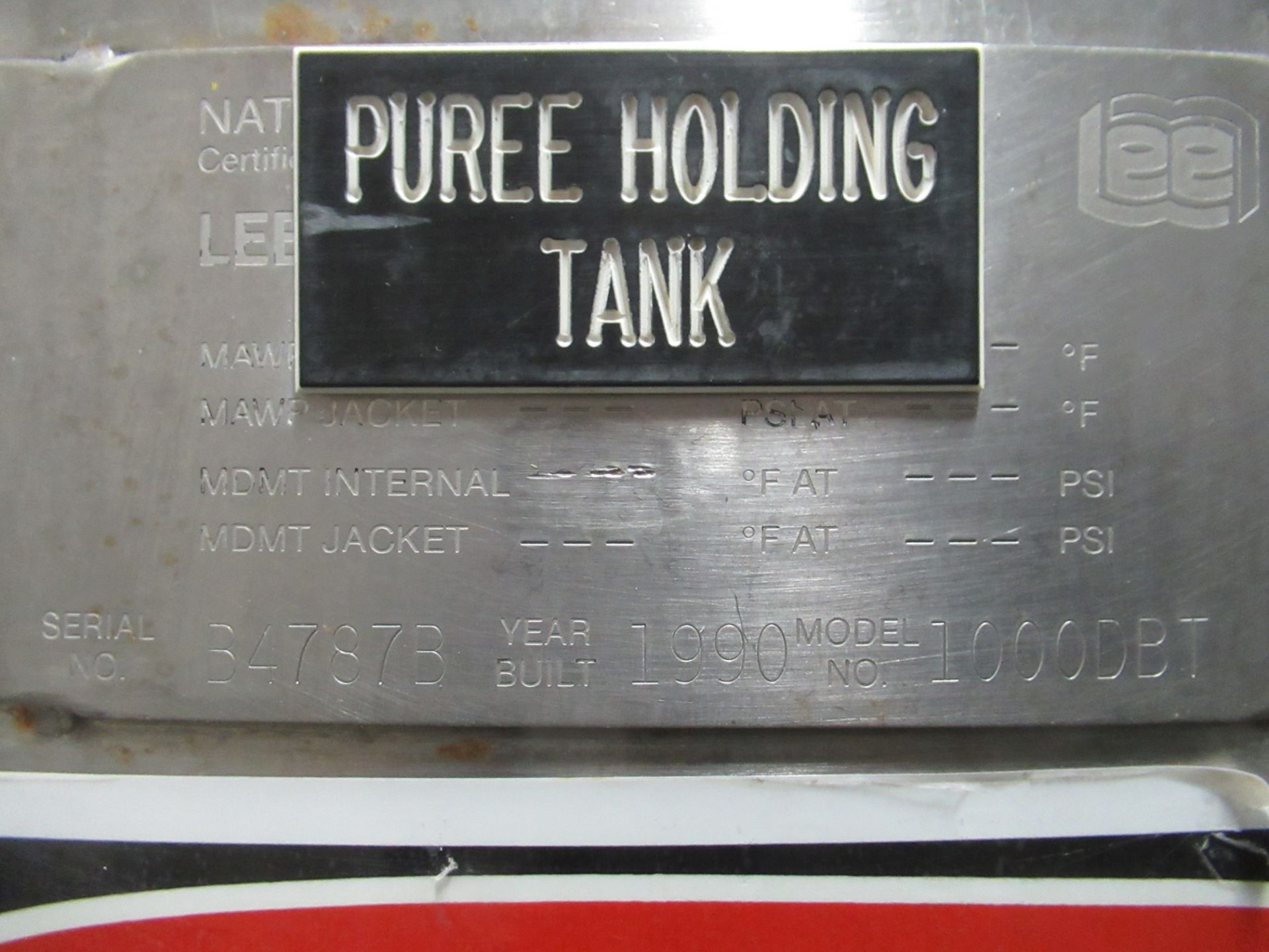 1000 Gal Puree Tank - Image 6 of 6