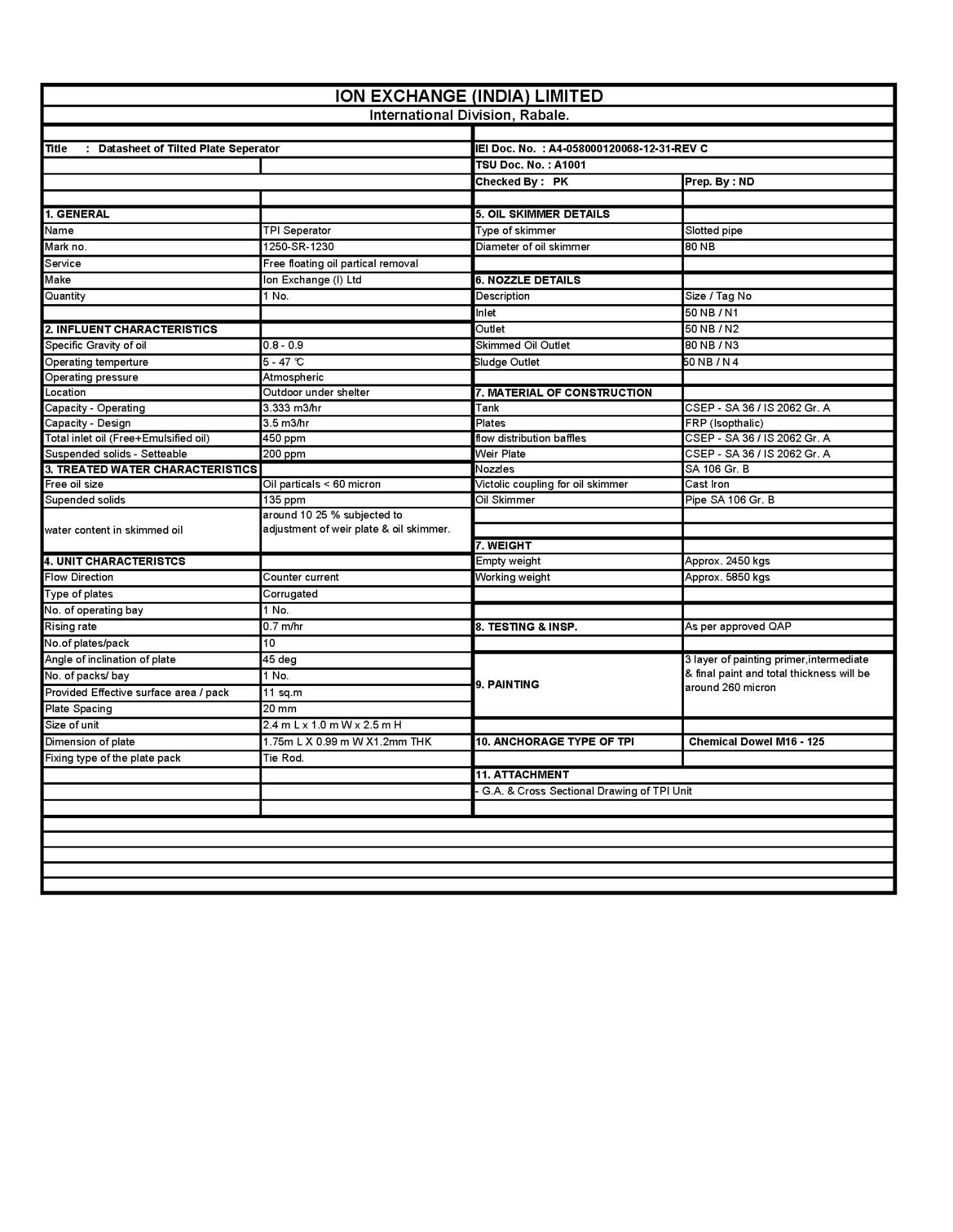 Oily Water Treatment System - Image 19 of 21