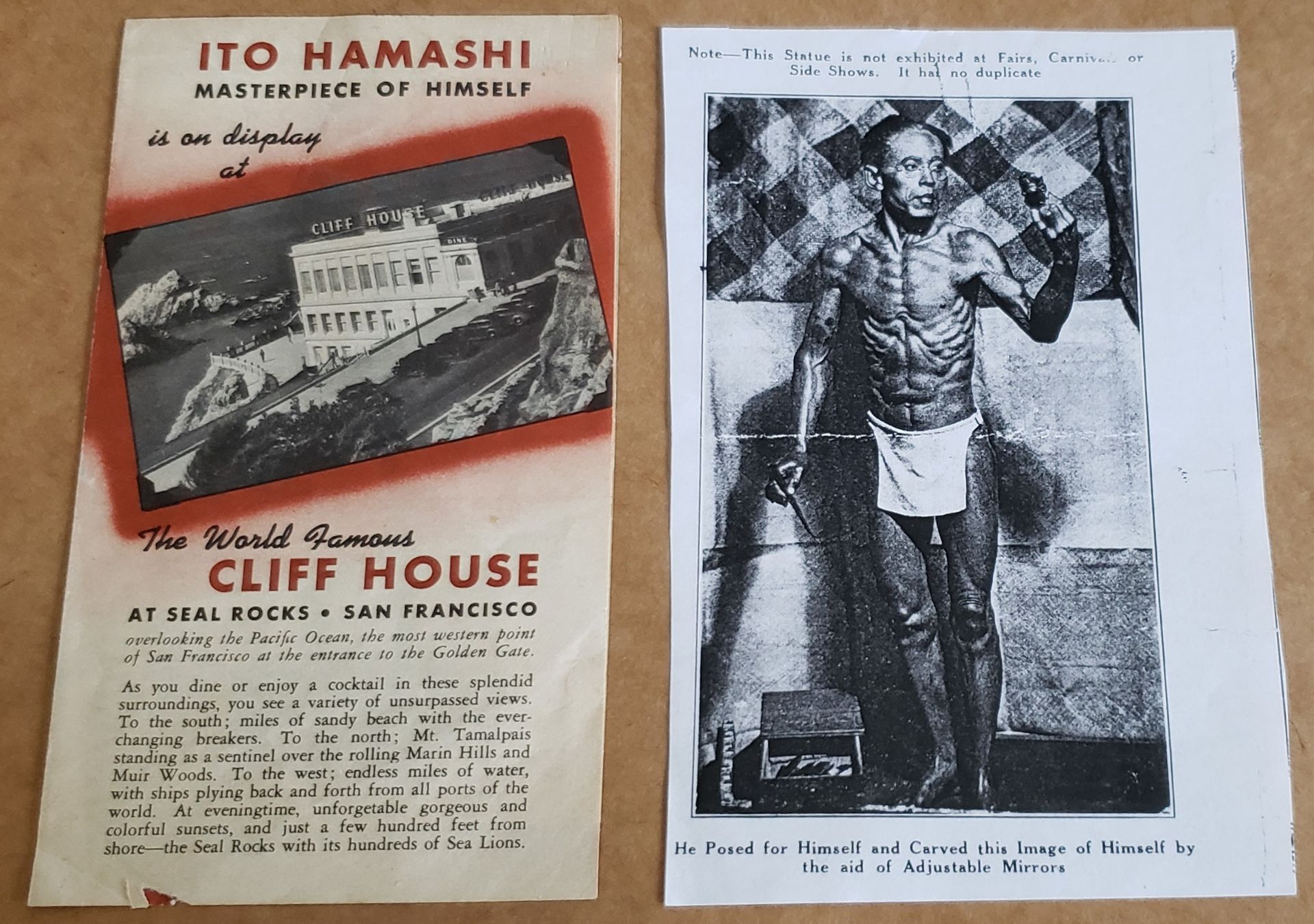 1940s Ito Hamashi Gift House Brochure from the Cliff House