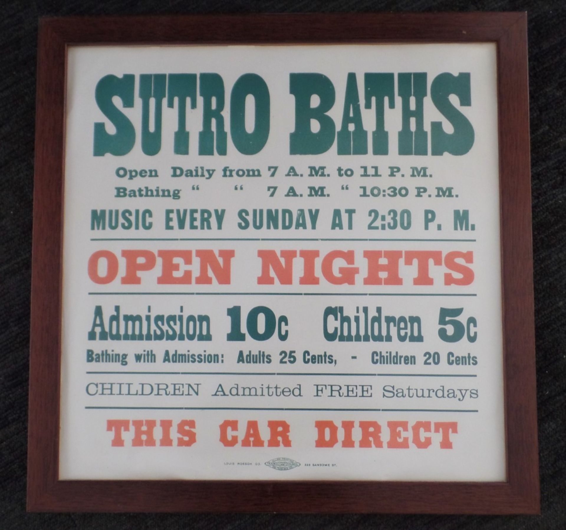 Framed Poster - Sutro Baths