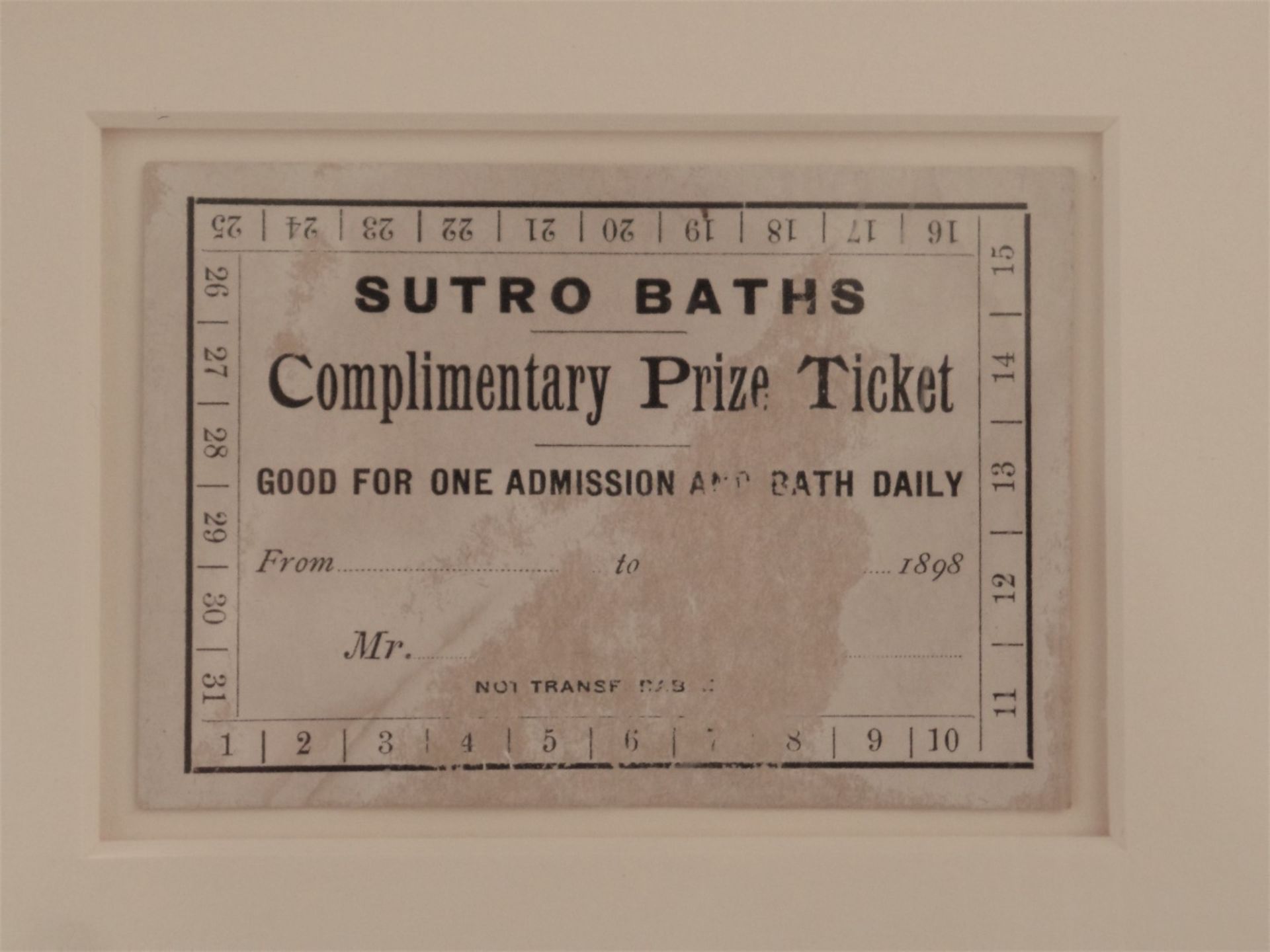 Framed Sutro Baths - Framed Mementos - Image 4 of 8