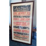 Framed Poster - Large Sutro Baths Lithograph Banner