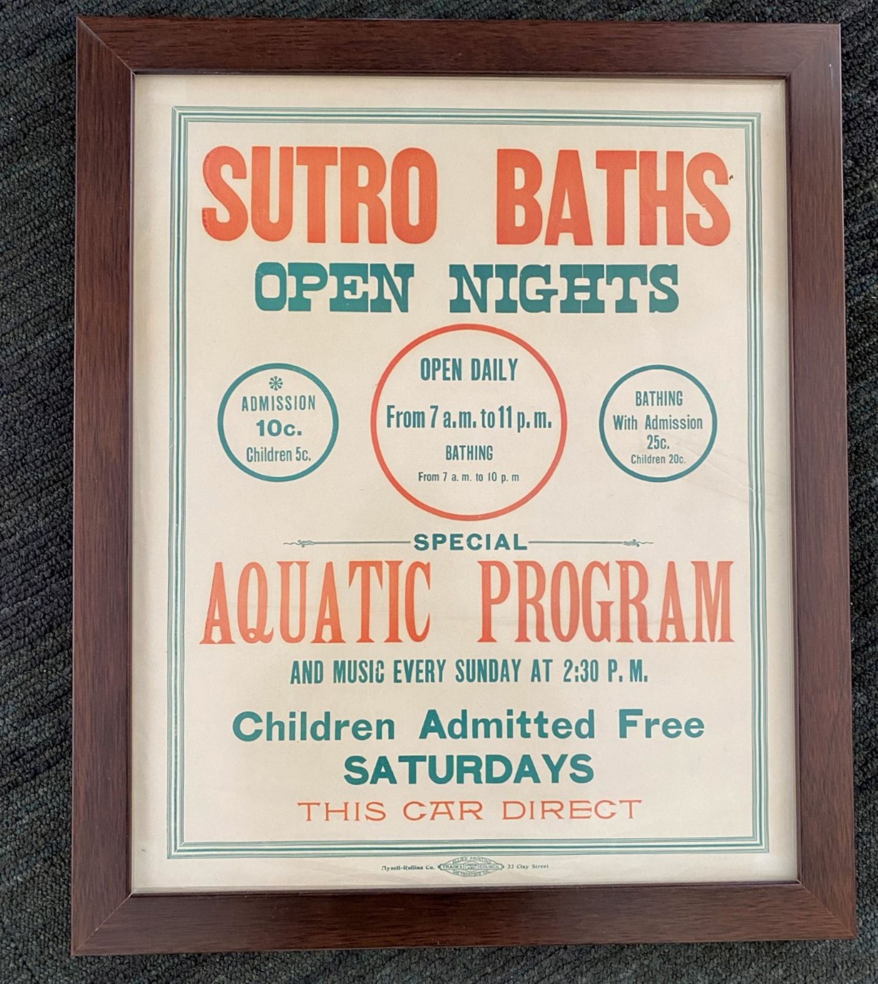 Framed Poster - Sutro Baths