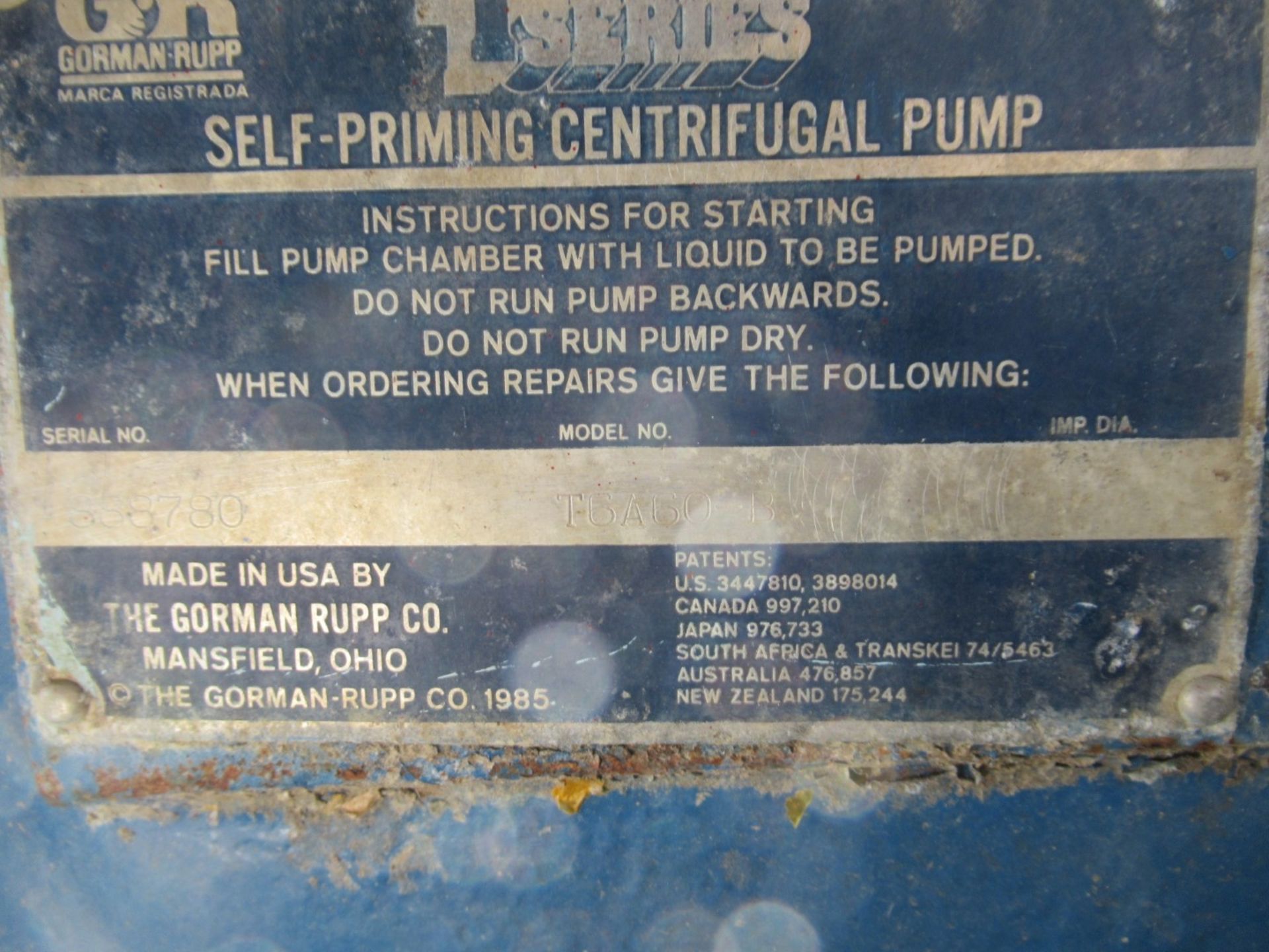 Self Priming Centrifugal Pump - Image 2 of 2