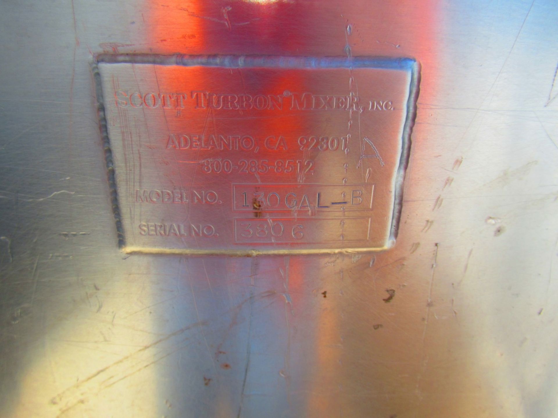 135 US Gal Stainless Tank - Image 3 of 3