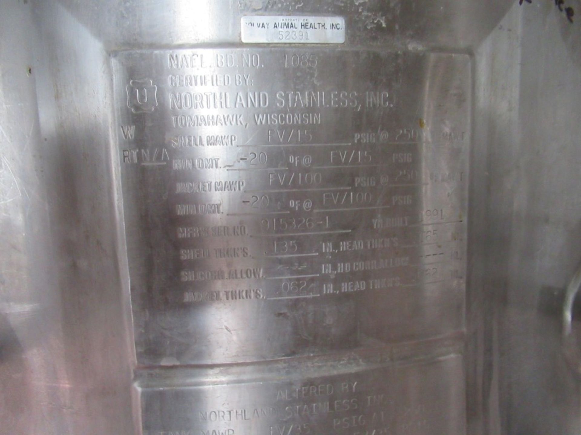 SS Reactor Tank - Image 4 of 4