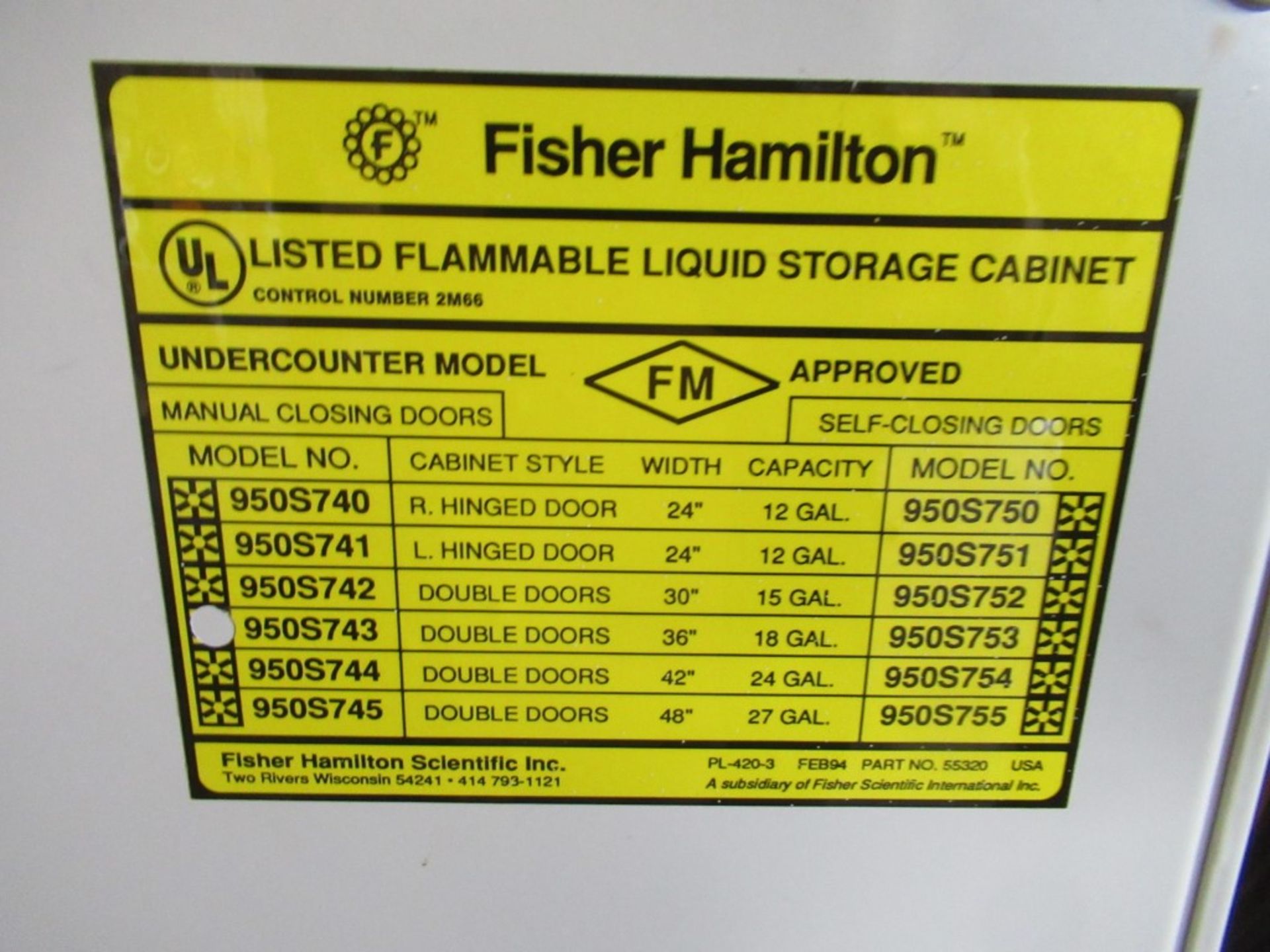 Flammable Liquid Storage Cabinet - Image 2 of 2