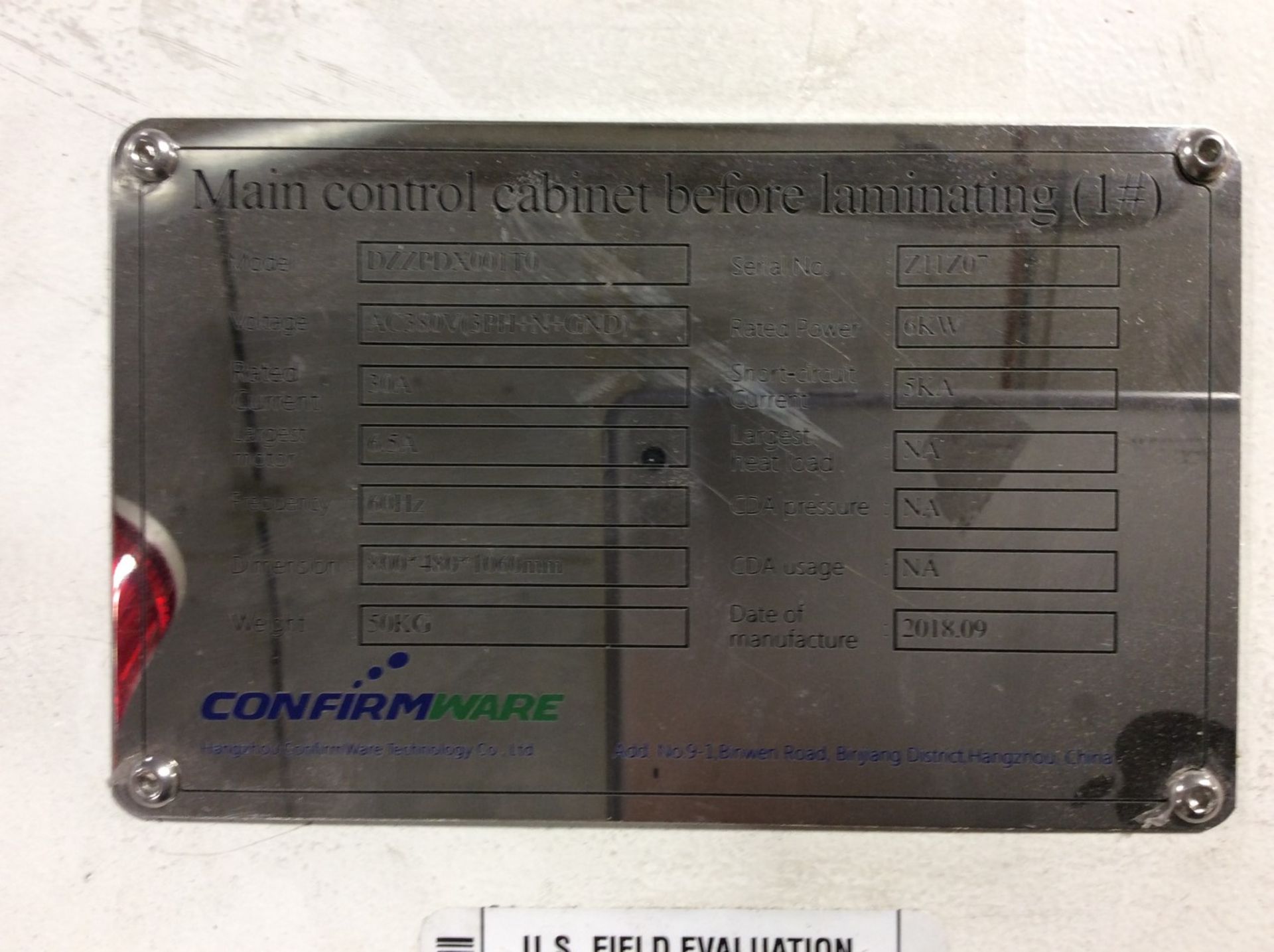 Conveyor Main Control Panel - Image 9 of 9