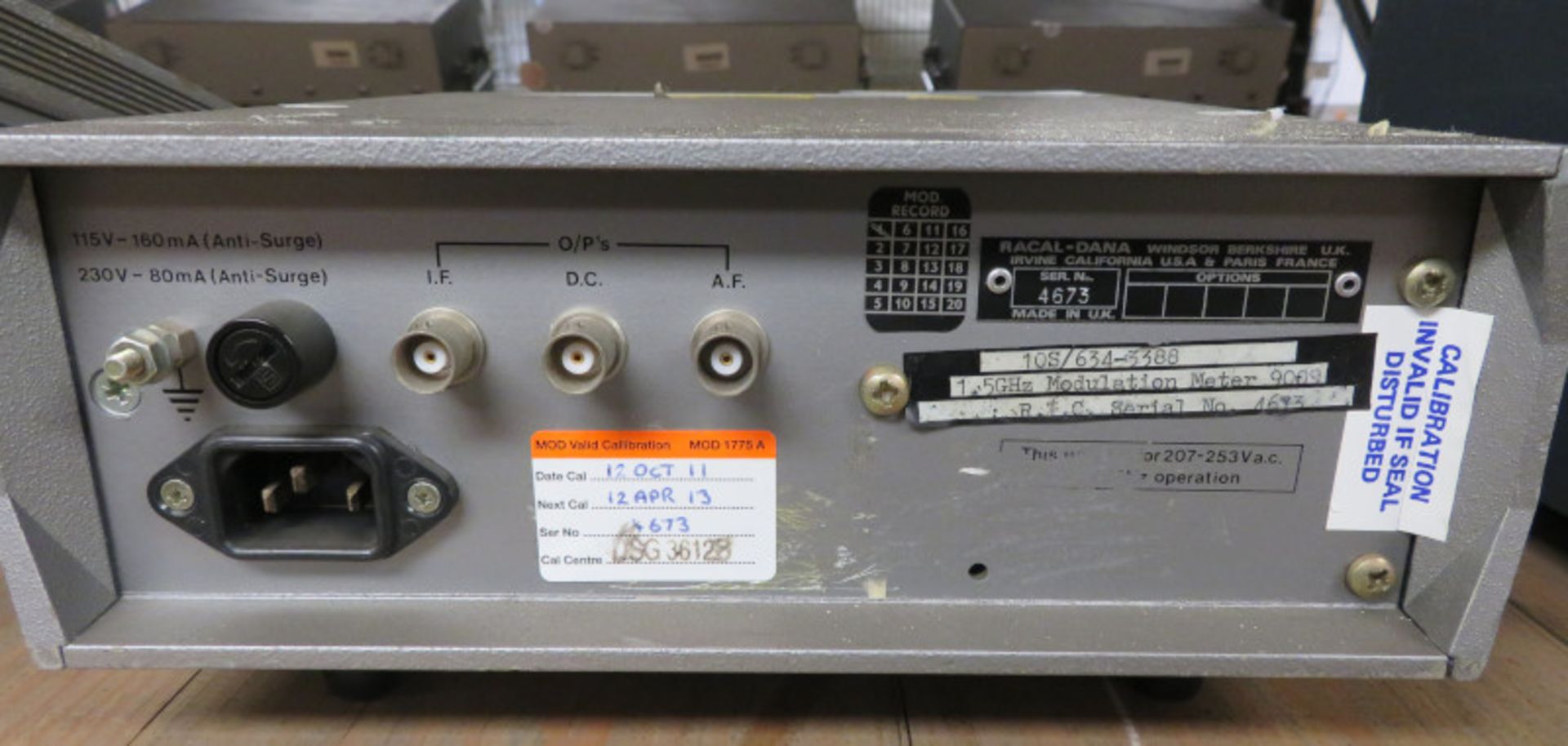 Racal-Dana 9009 Modulation Meter - No Handle - Image 3 of 3