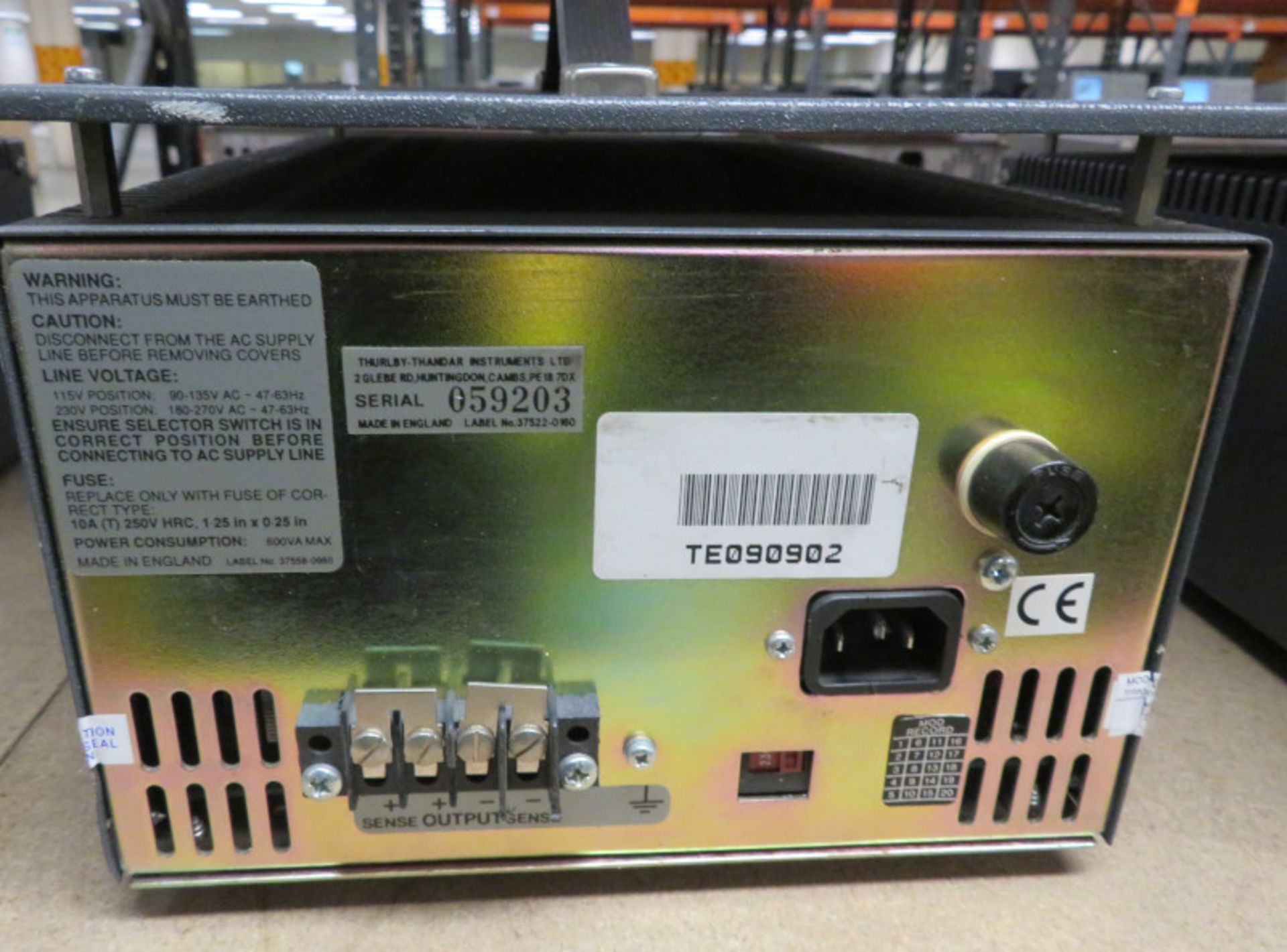 Thurlby Thandar TSX3510 Precision DC Power Supply - 35V - 10A - Image 2 of 2