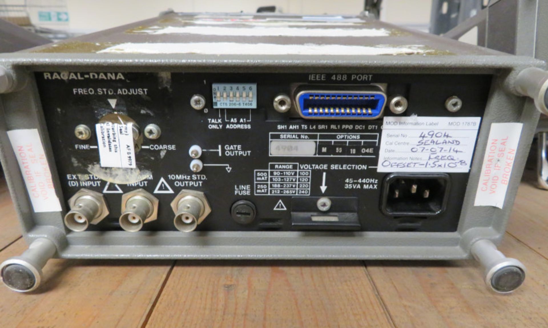 Racal-Dana 1998 Frequency Counter - Missing Power Button - Image 3 of 3