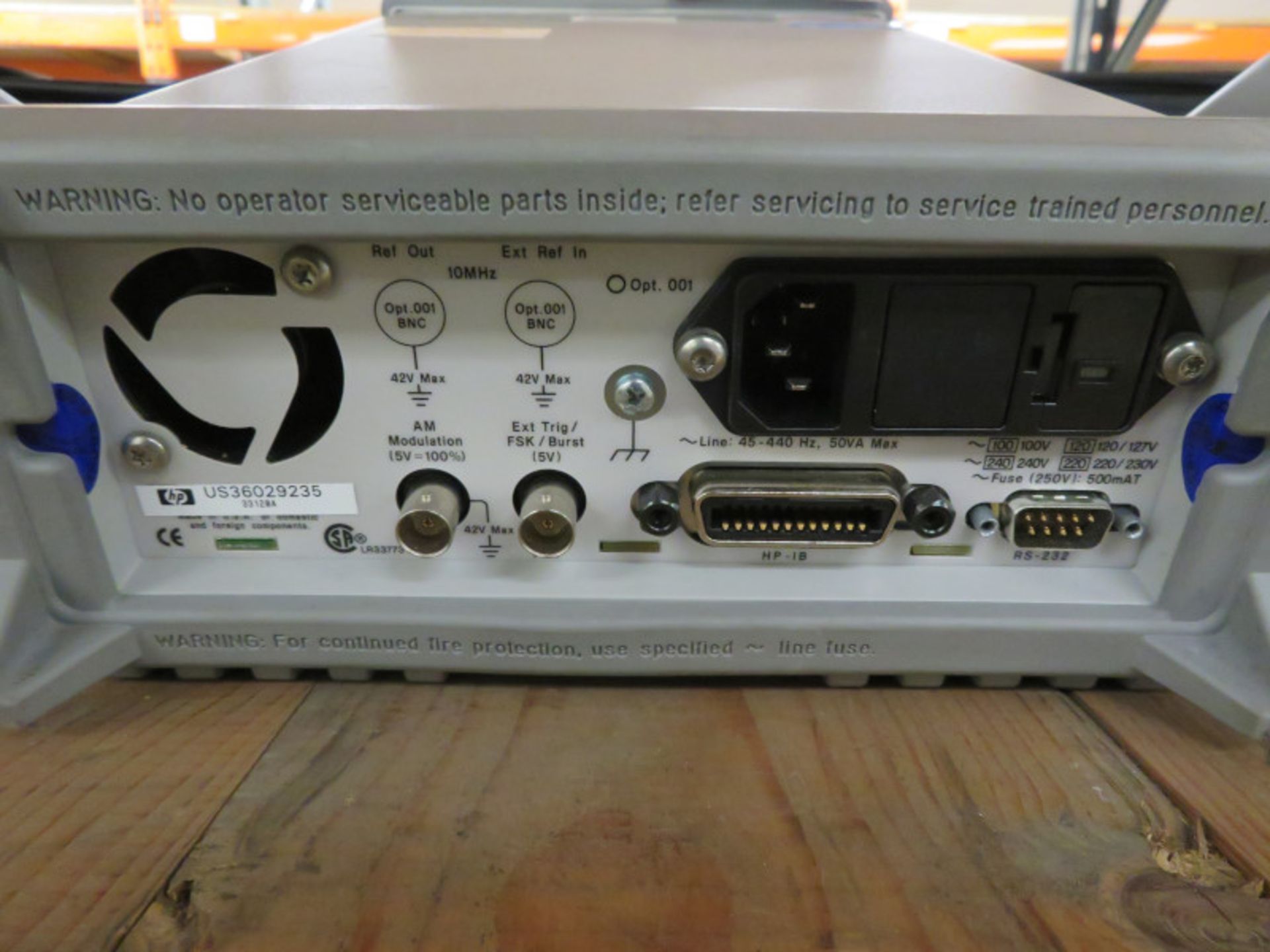 HP 33120A 15MHz Function/Arbitrary Waveform Generator - Image 2 of 4