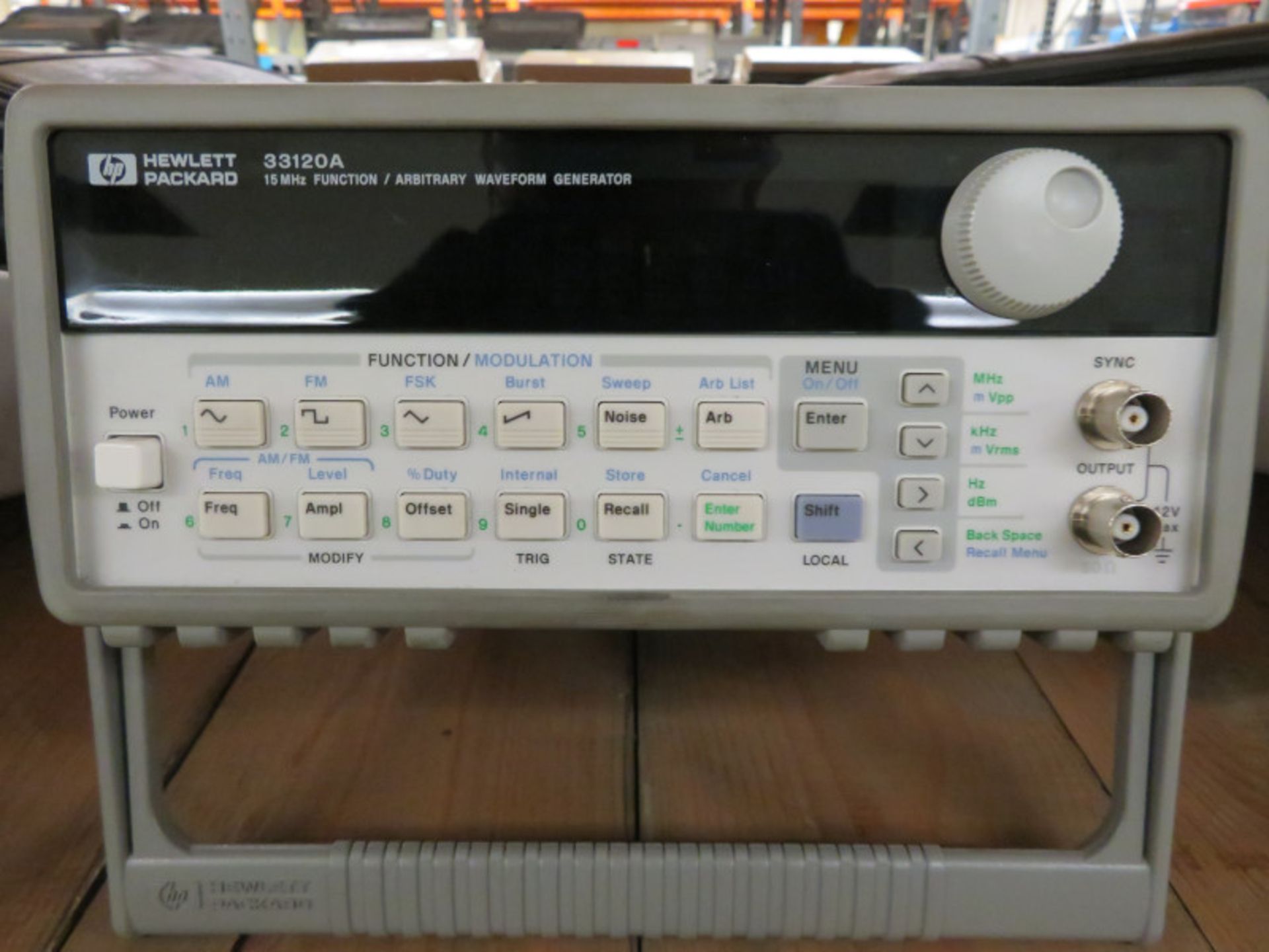 HP 33120A 15MHz Function/Arbitrary Waveform Generator - No Power Cable & Manual - Image 2 of 4