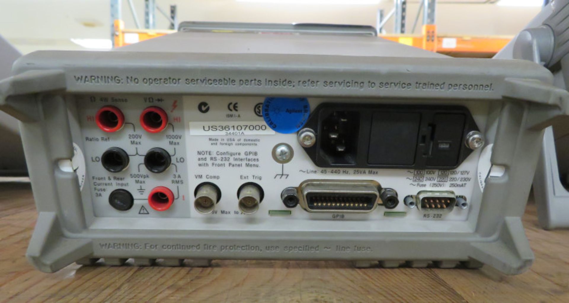 Agilent 34401A 6 1/2 Digit Multimeter - Image 2 of 2