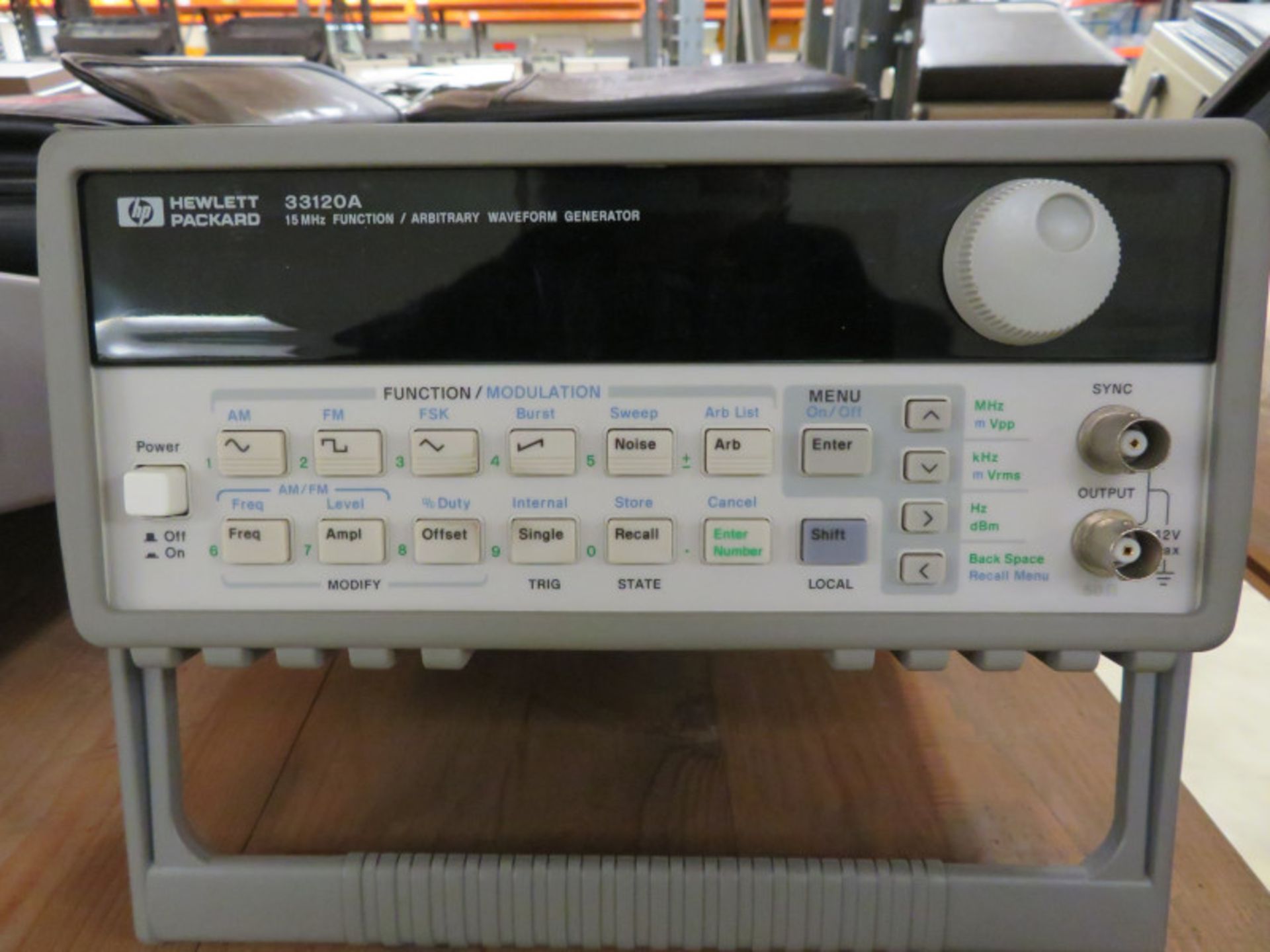 HP 33120A 15MHz Function/Arbitrary Waveform Generator - No Power Cable & Manual - Image 2 of 4