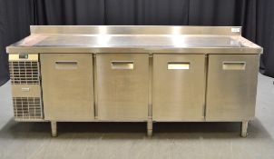 Electrolux RCSN4M4U 4 Door Refrigerated Counter with Splashback (Dents in unit)