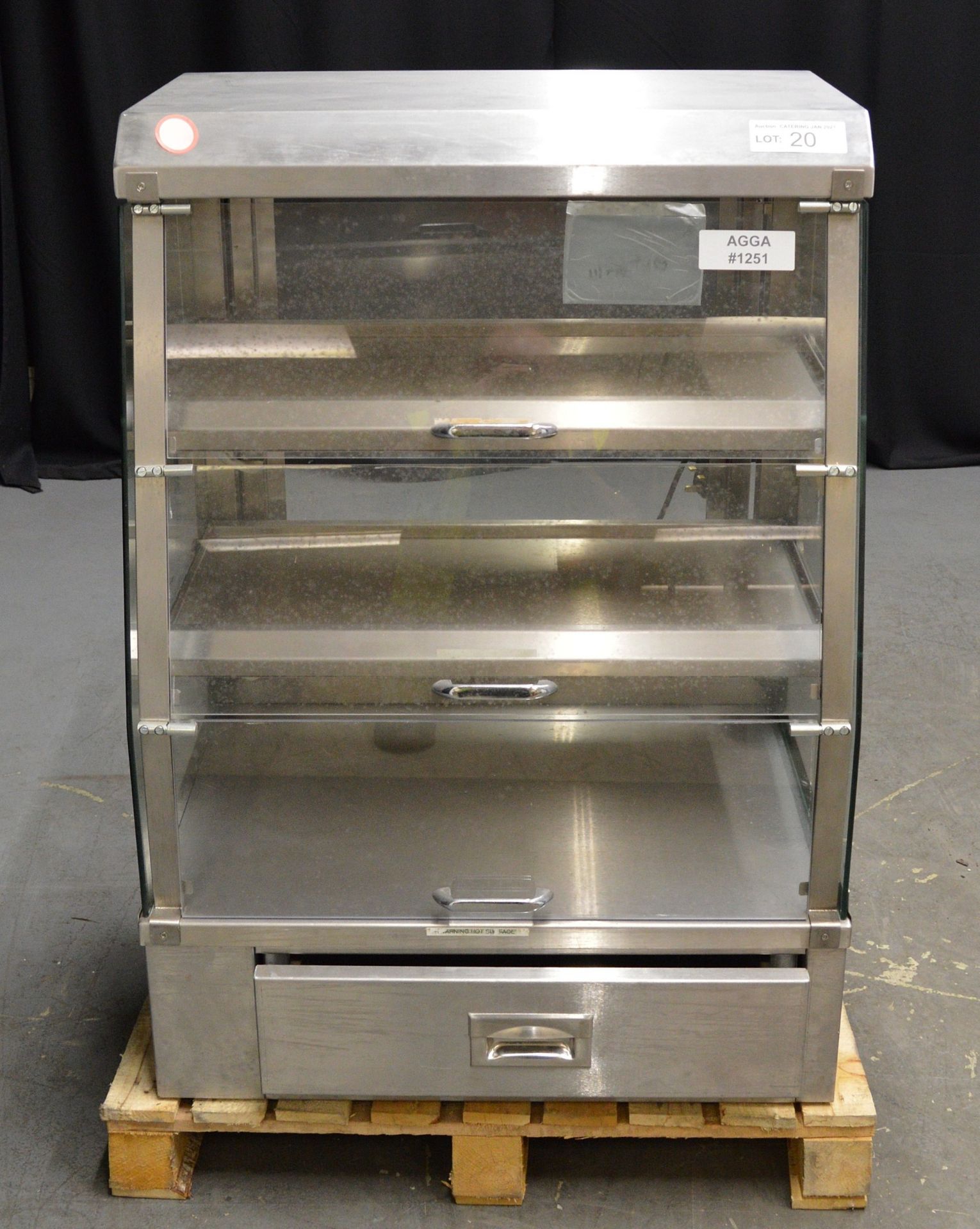 Stainless Steel Heated Display Cabinet