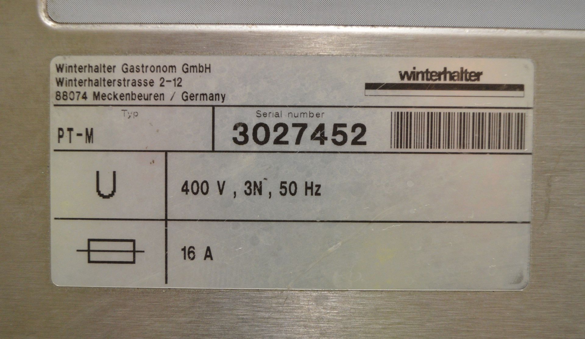 Winterhalter PT-M Passthrough Dishwasher - 400v - Image 6 of 9