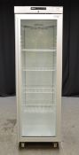 Gram KG 410 RG C 6W Glass Door Stainless Steel Refrigerator