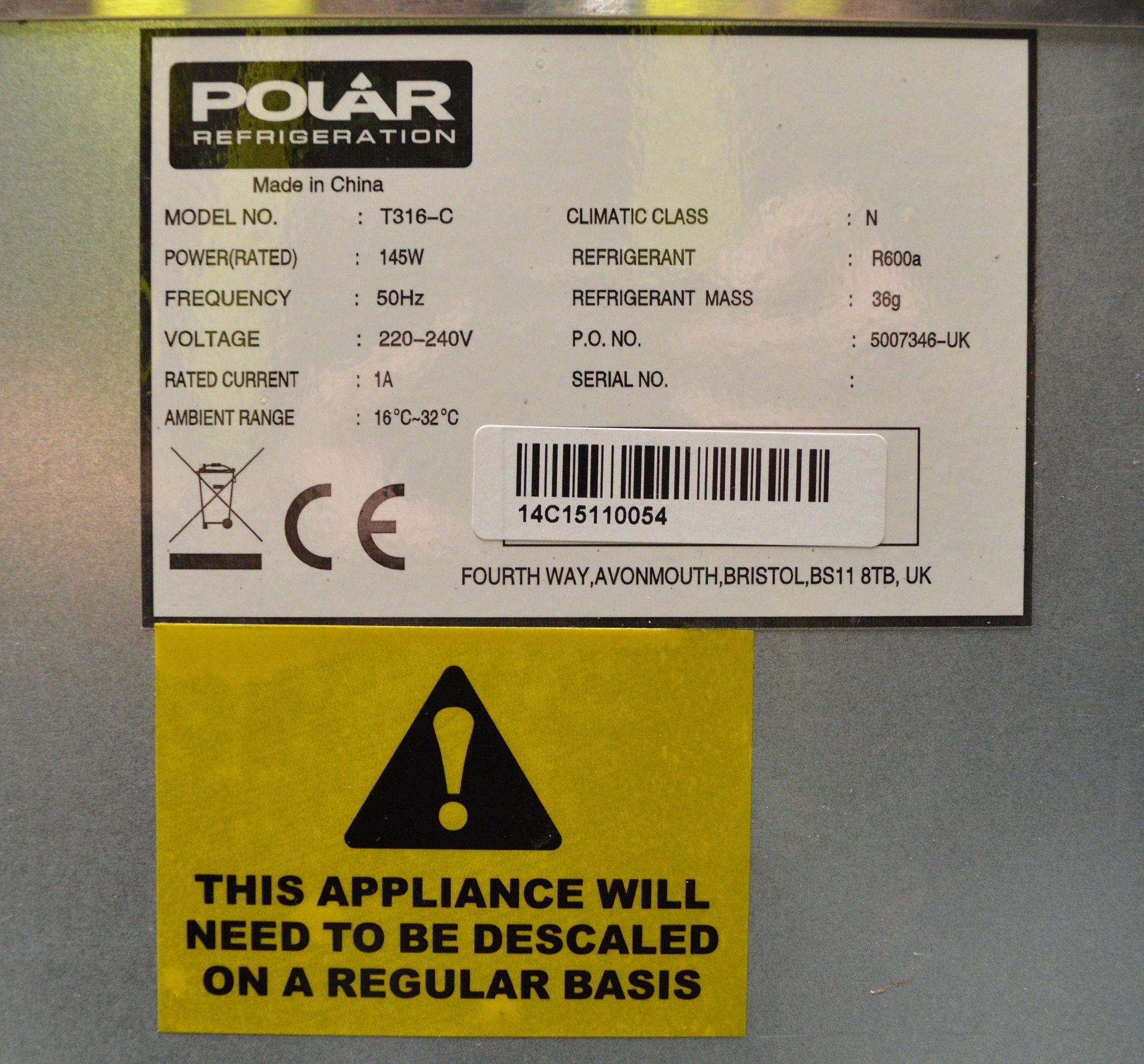 Polar Refrigeration T316-C Ice Cube Maker - Image 6 of 6