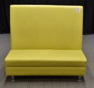 Restaurant/Bar Sofa - Lime Green - L1270 x W770 x H1200mm