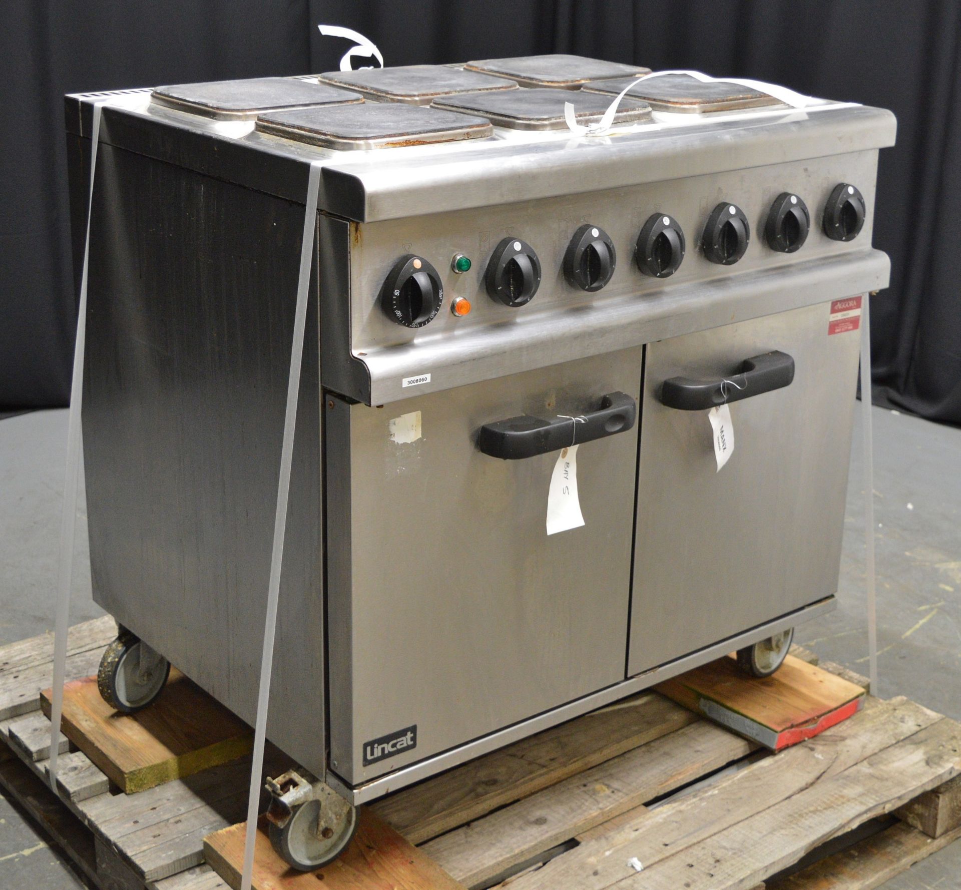 Lincat OE7008 6 Plate All Electric Range Oven - 440v - Image 2 of 7