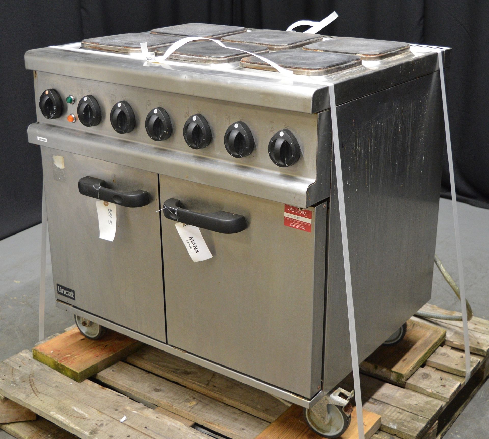 Lincat OE7008 6 Plate All Electric Range Oven - 440v - Image 3 of 7